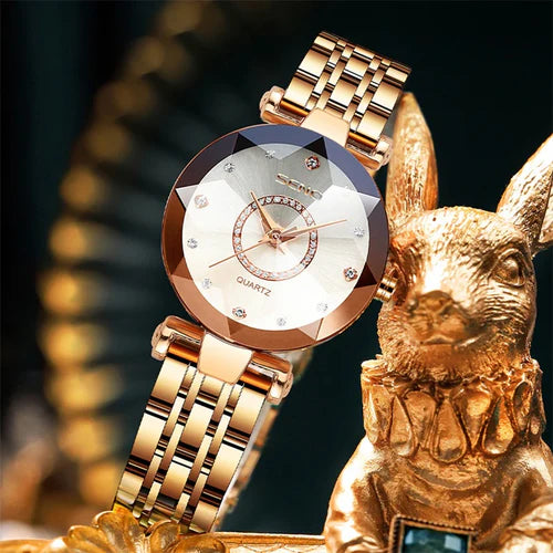 Reloj Suizo de Cuarzo Diamond™ + Collar de Regalo