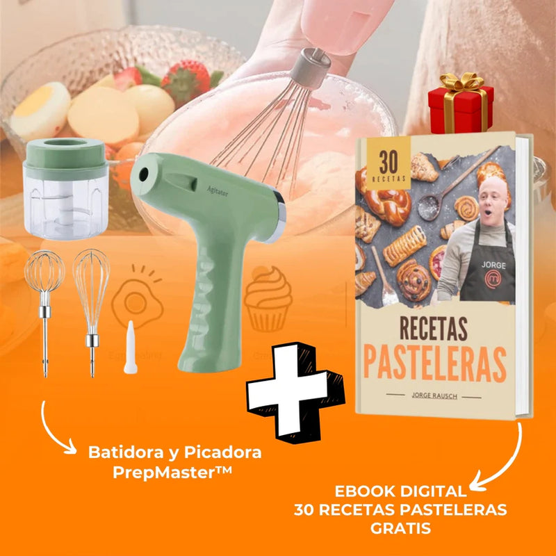 PrepMaster™ Batidora y Picadora + E-book de recetas pasteleras