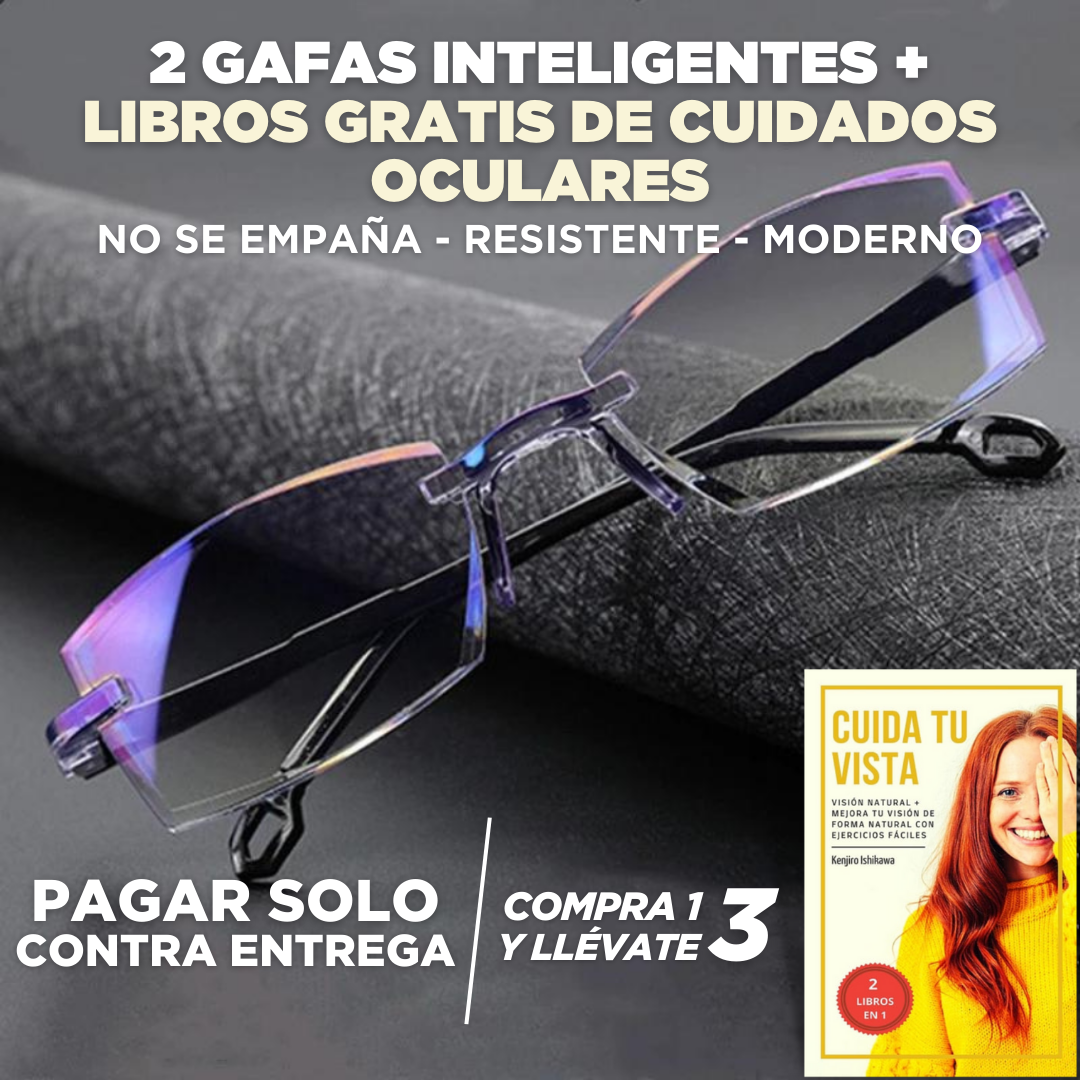 Gafas Smart [ COMPRE 1 Y LLEVA 2 + LIBROS GRATIS ] - 50% OFF [OFERTA DE VACACIONES]- CAR